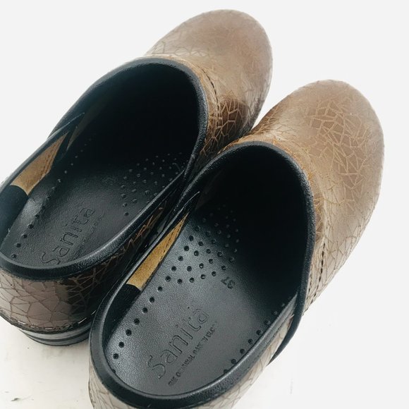 Sanita Original Danish Clog Brown Leather Professional Classic Size EU 37 US 6 - Picture 7 of 9